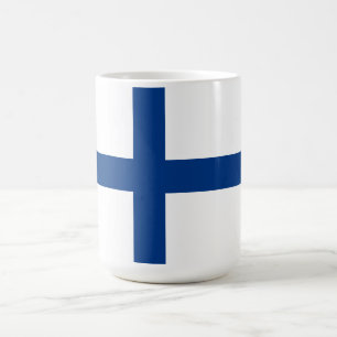 Flagge Finnlands Kaffeetasse