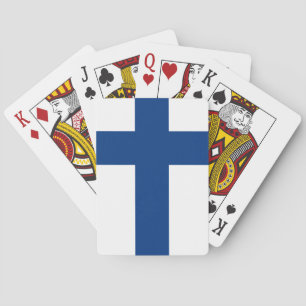Flagge Finnlands Spielkarten