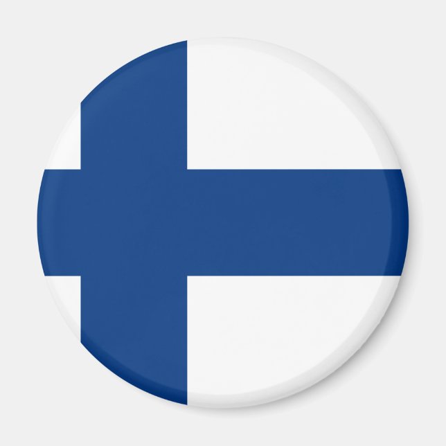 Flagge Finnlands (Suomen lippu, Finlands flagga) Magnet (Vorne)