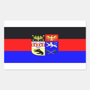 Flagge - Flagge - Fahne - Deutschland OstFrisia Rechteckiger Aufkleber
