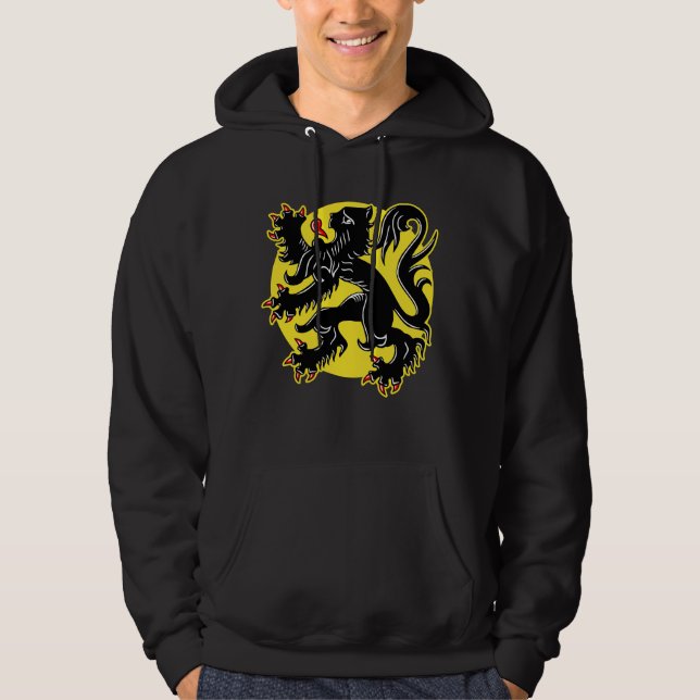 Flagge Flanderns Hoodie (Vorderseite)