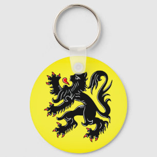 Flagge Flanderns Schlüsselanhänger