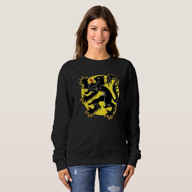 Flagge Flanderns Sweatshirt (Vorne ganz)