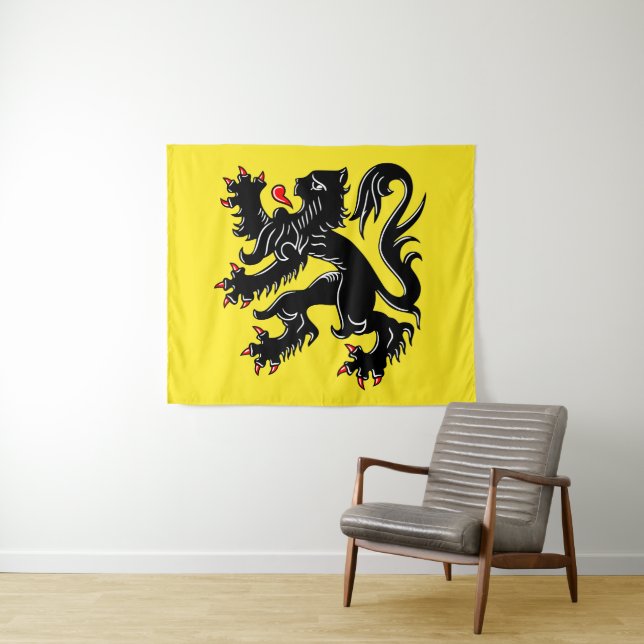 Flagge Flanderns Wandteppich (Beispiel (Horizontal))