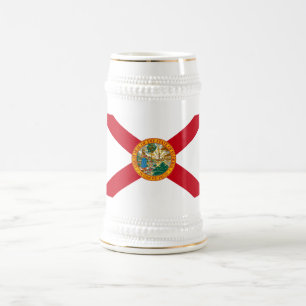 Flagge Floridas: Der Sonnenstaat der Floridianer Bierglas