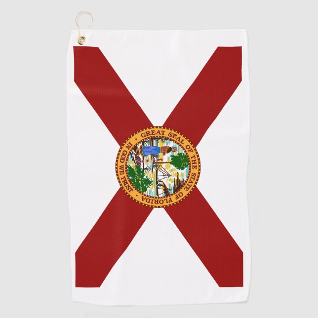 Flagge Floridas Golfhandtuch (Vorderseite)