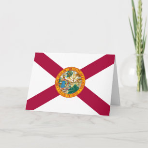 Flagge Floridas Karte
