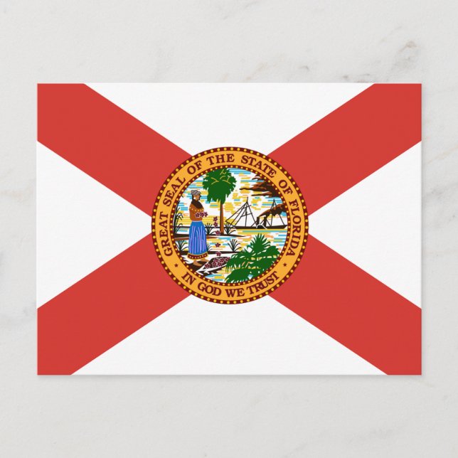 Flagge Floridas Postkarte (Vorderseite)