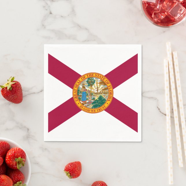 Flagge Floridas Serviette (Beispiel)