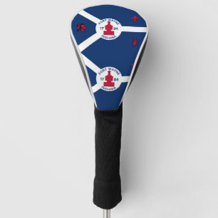 Flagge Fort Wayne, Indiana Golf Kopfbedeckung Headcover