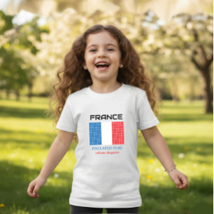 Flagge Frankreichs Baby T-shirt