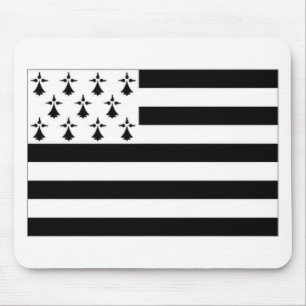Flagge Frankreichs Bretagne Mousepad