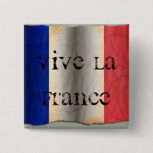 Flagge Frankreichs Button