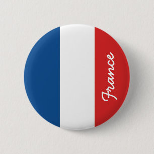 Flagge Frankreichs Button