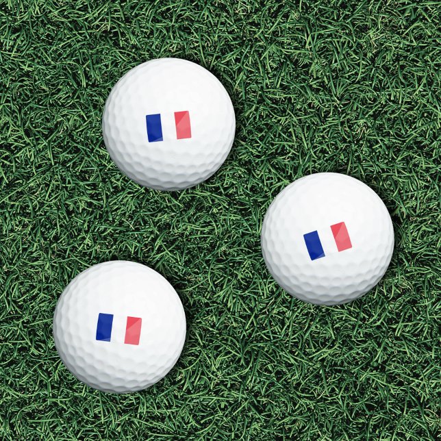 Flagge Frankreichs Golfball (Flag of France Golf Balls)