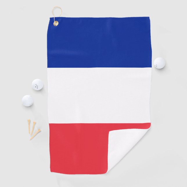 Flagge Frankreichs Golfhandtuch (Insitu)