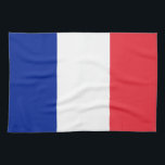 Flagge Frankreichs Handtuch<br><div class="desc">Flag of France - Tricolor in blau,  weiß und rot.</div>