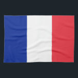 Flagge Frankreichs Handtuch<br><div class="desc">Flag of France - Tricolor in blau,  weiß und rot.</div>
