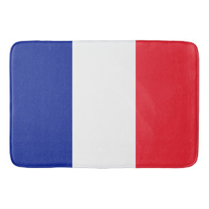 Flagge Frankreichs Tricolore Badematte