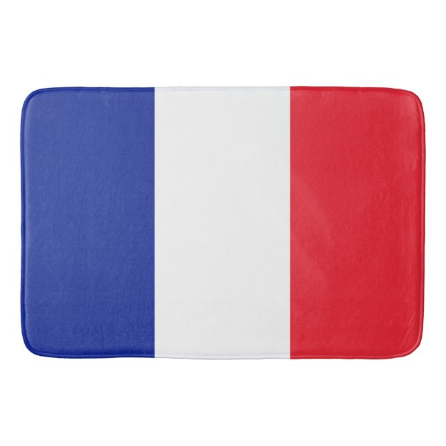 Flagge Frankreichs Tricolore Badematte (Vorderseite)