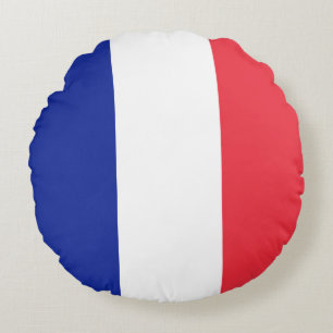 Flagge Frankreichs Tricolore Rundes Kissen