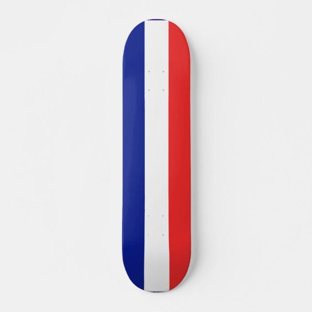 Flagge Frankreichs Tricolore Skateboard (Vorne)