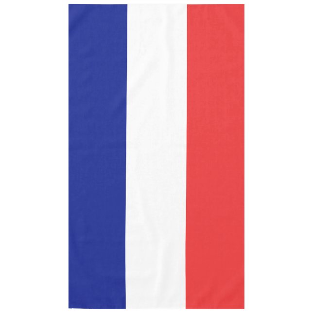 Flagge Frankreichs Tricolore Tischdecke (Vorderseite)