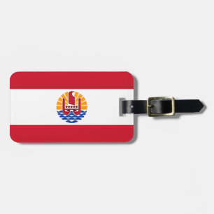 Flagge Französisch-Polynesiens Gepäckanhänger