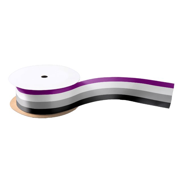 Flagge für Asexualität Satinband (Spule)