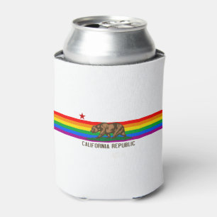 Flagge für den kalifornischen Gay Pride Dosenkühler