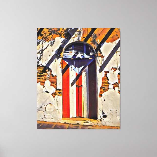 Flagge für den Riesenspass Leinwanddruck (Vorderseite)
