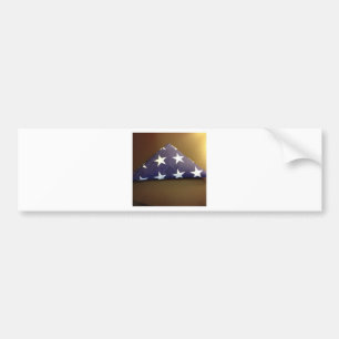 Flagge für einen gefallenen Held - Blau- und Autoaufkleber