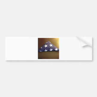 Flagge für einen gefallenen Held - Blau- und Autoaufkleber