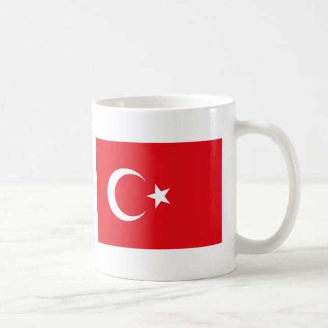 Flagge für Erzeugnisse der Türkei Kaffeetasse (Rechts)