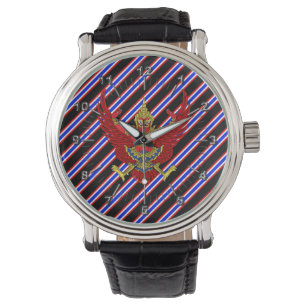 Flagge für Thai Stripes Armbanduhr