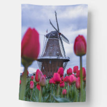 Flagge für Windmühle und Tulips House