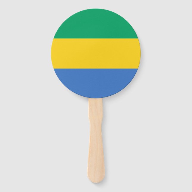 Flagge Gabuns Fächer (Vorderseite)