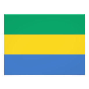 Flagge Gabuns Fotodruck