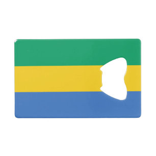 Flagge Gabuns Geldbeutel Flaschenöffner