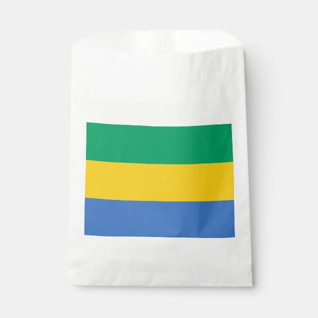 Flagge Gabuns Geschenktütchen (Vorderseite)