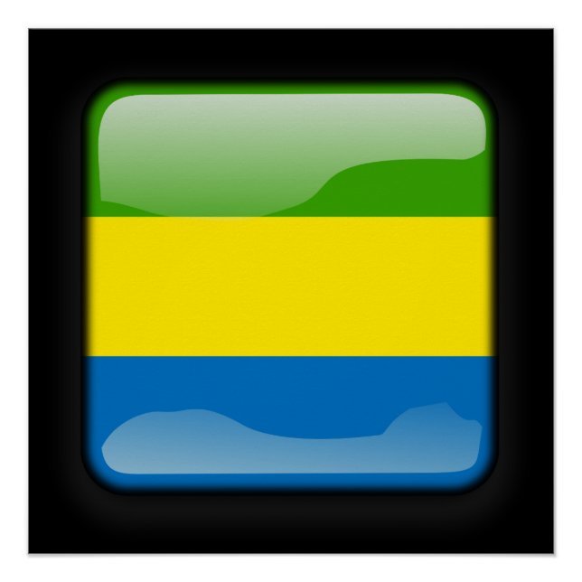 Flagge Gabuns Poster (Vorderseite)