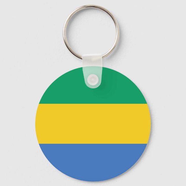 Flagge Gabuns Schlüsselanhänger (Vorderseite)