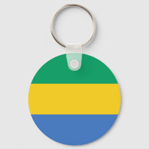 Flagge Gabuns Schlüsselanhänger