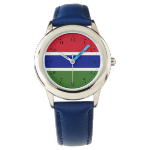 Flagge Gambias Armbanduhr