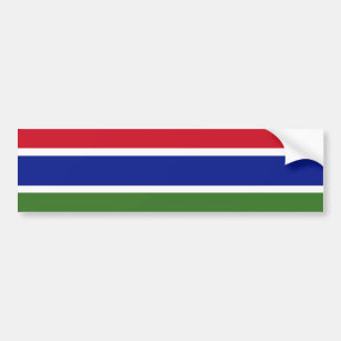 Flagge Gambias Autoaufkleber