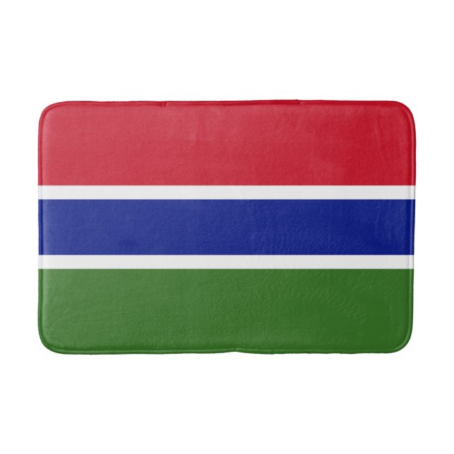 Flagge Gambias Badematte (Vorderseite)