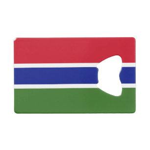 Flagge Gambias Geldbeutel Flaschenöffner