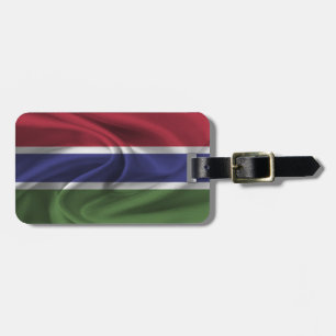 Flagge Gambias Gepäckanhänger