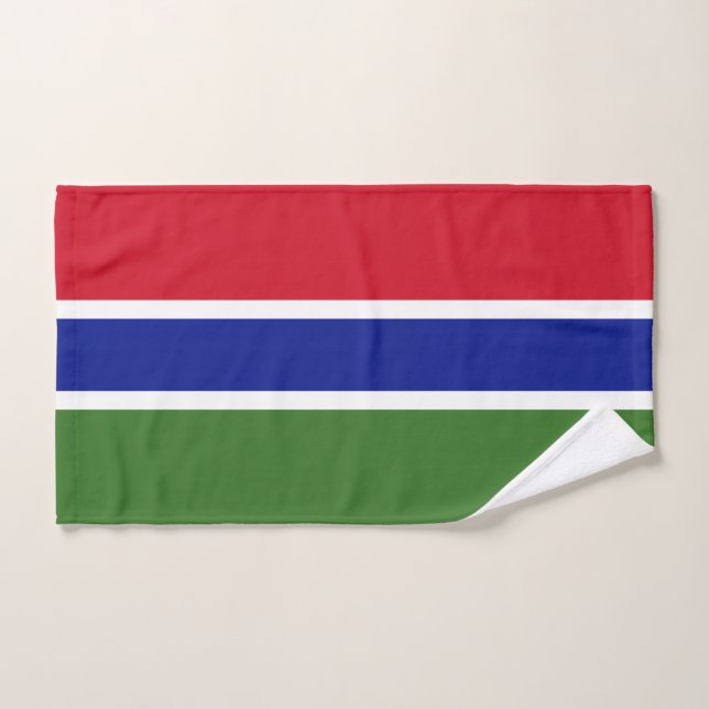 Flagge Gambias Handtuch (Handtuch)