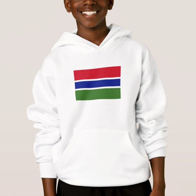 Flagge Gambias Hoodie (Vorderseite)